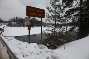 sign for Moose River